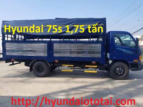 Hyundai 75s thùng bạt