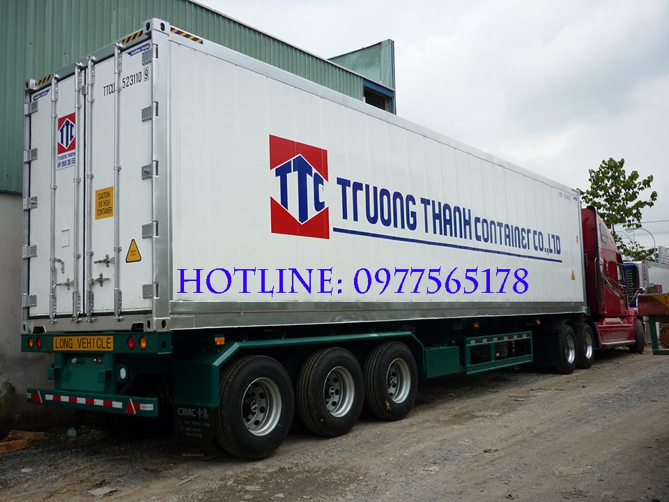 Mooc cổ cò 50 feet kết hợp Container lạnh 50 feet